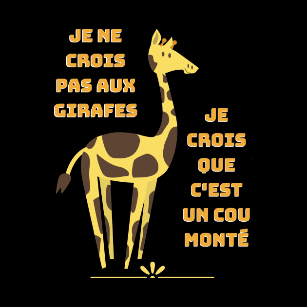 Humour girafe - Jeux de mots cou monté by spiritual