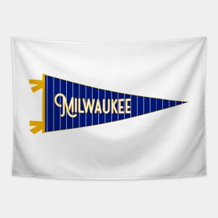 Milwaukee Pinstripe Pennant Tapestry