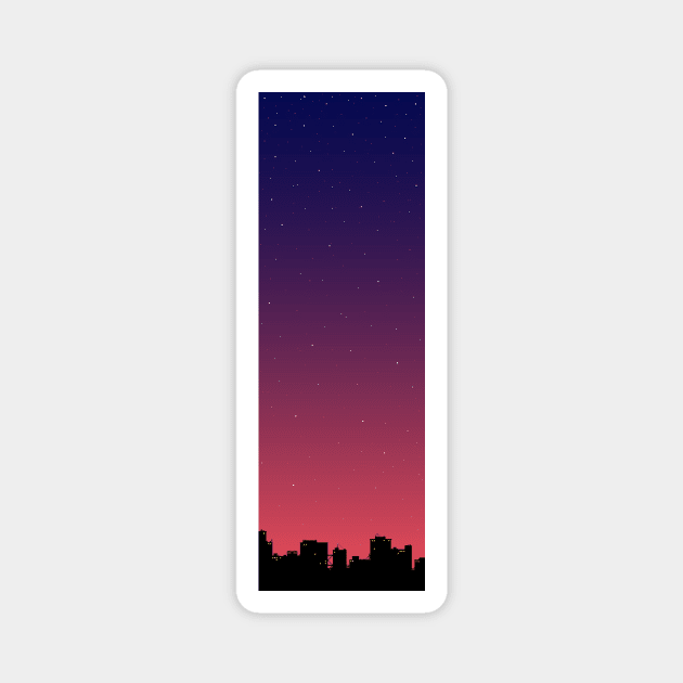 Night city Magnet by maryallen138