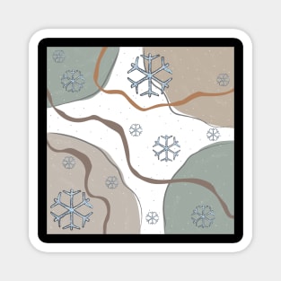 Abstract Winter Magnet