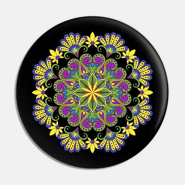 Mandala Pin by TambuStore