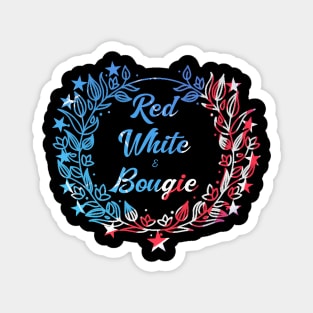 Red, White, and Bougie American Pride Banner Magnet