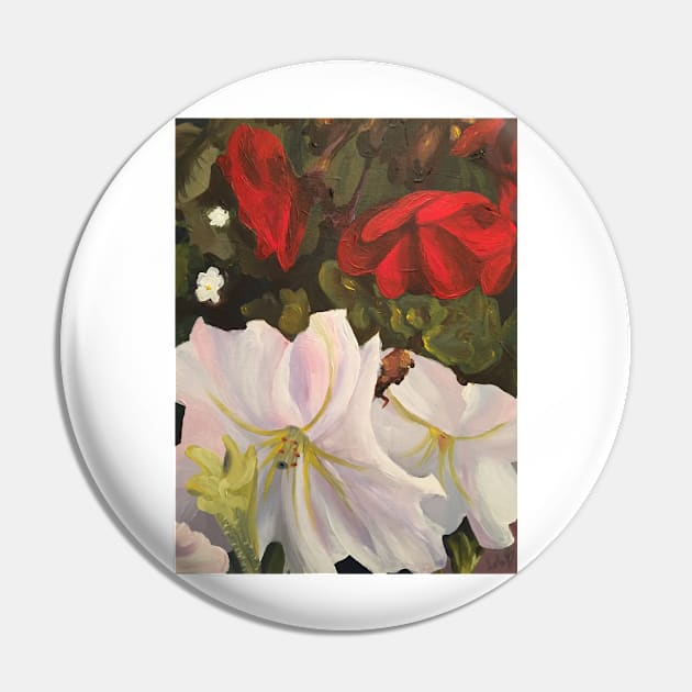 Flower Painting Pin by Lola1b