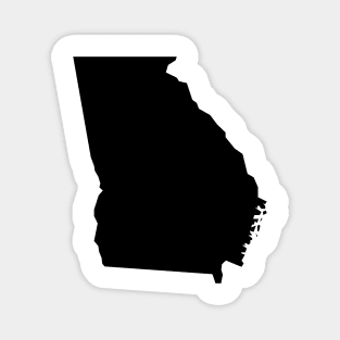 Georgia map in black Magnet