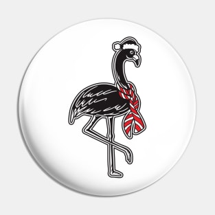 Christmas Flamingo Pin