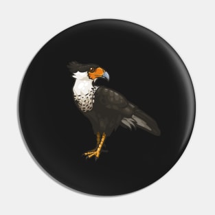 Crested Caracara Pin