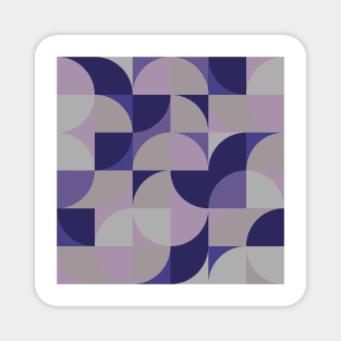 Modern Geometric (Eggplant) Magnet