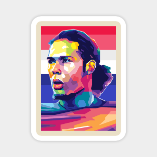 Virgil Van Dijk Wpap popart Magnet