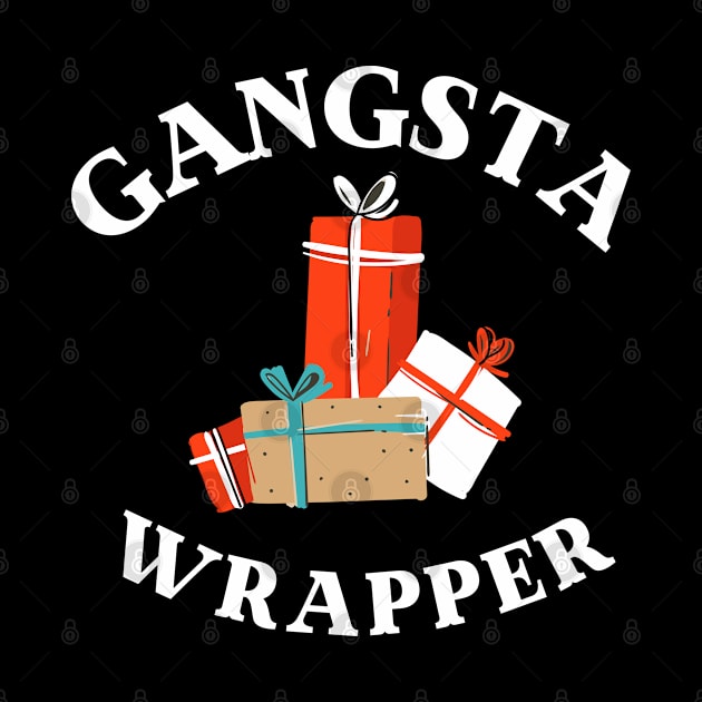 Gangsta Wrapper, Funny Christmas holiday pun by ArtfulTat