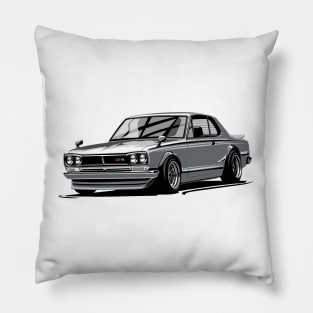 Hakosuka gtr jdm vector art Pillow