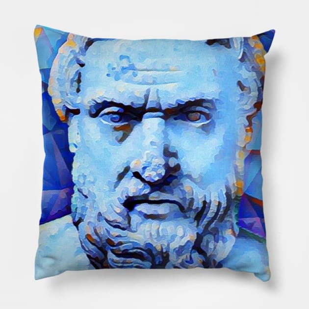 Herodotus Portrait | Herodotus Artwork | Herodotus Painting 14 Pillow by JustLit