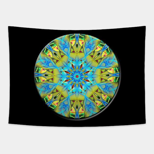 Gold And Green Deco Dream Tapestry by crunchysqueak