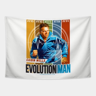 Evolution Man 1970s Tapestry