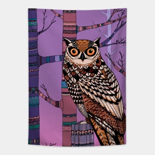 Mandala Owl Tapestry