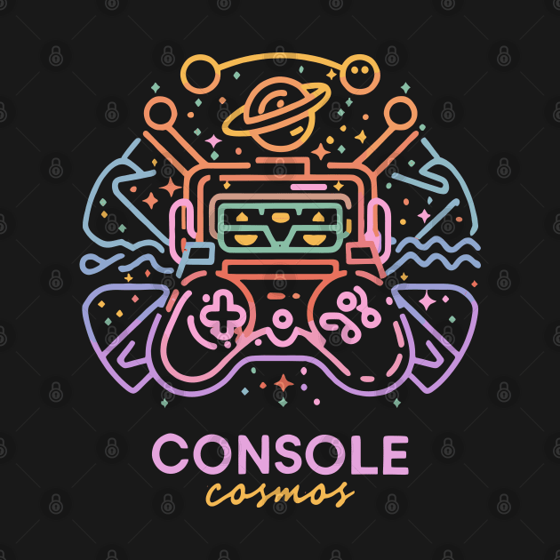 CONSOLE COSMOS NEON silhouette by XYDstore