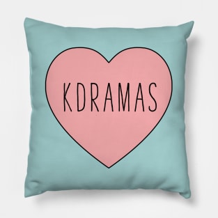 I Love KDramas Heart Pillow