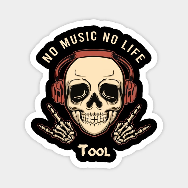 No music no life tool retro Magnet by PROALITY PROJECT