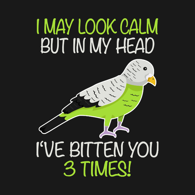 I May Look Calm Budgerigar Aviculturist Parakeet by Hopkinson