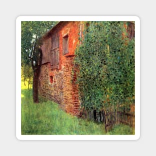 Farmhouse at Kammer by Gustav Klimt Magnet