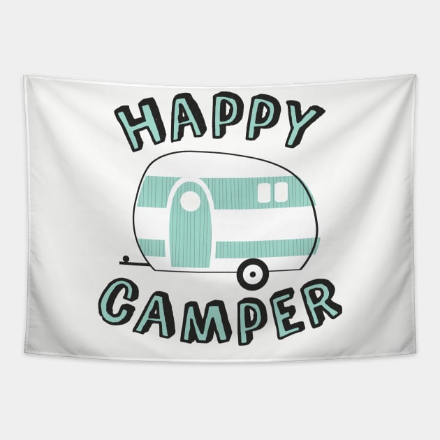 Happy Camper Tapestry by robyriker