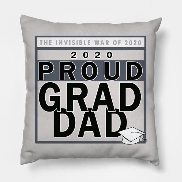 PROUD GRAD DAD Pillow by AVISION