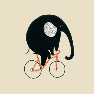 Elephant Riding A Bicycle T-Shirt