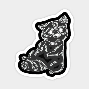 Bubble Racoon Magnet