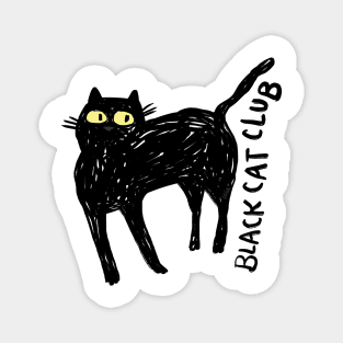 Black Cat Club Magnet