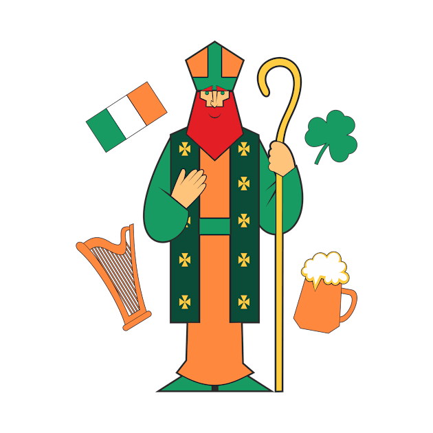 saint patrick by Karlov Print