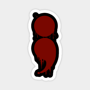 Blood drop semicolon Magnet