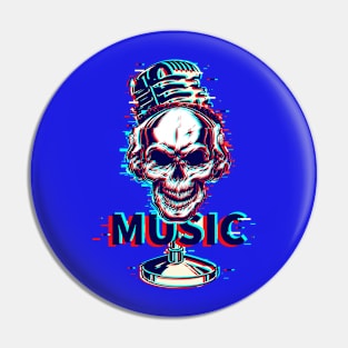 Skull Music Festival Pin