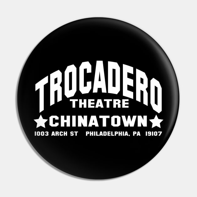 Trocadero Poster (white) Pin by BradyRain