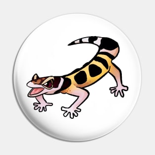 Leopard Gecko is ANGY sticker Pin