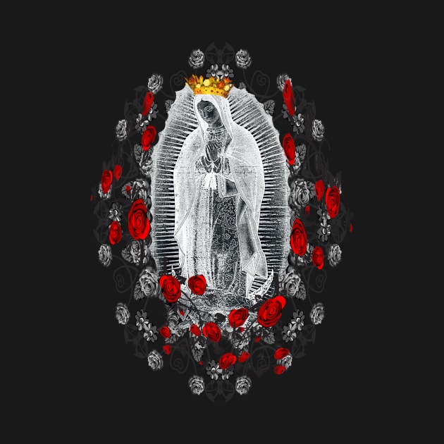 Our Lady of Guadalupe Virgin Mary Catholic T-Shirt Mexico Virgen de Guadalupe by hispanicworld