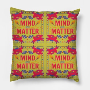 Mind over Matter Pattern Design Pillow