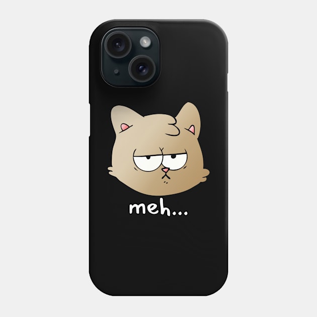 Meh Cat Phone Case by GMAT