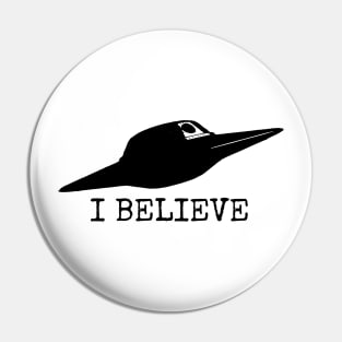 I BELIEVE UFO Classic Pin