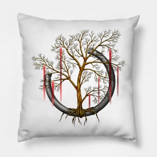 Life Tree - Red Pillow