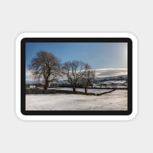 Snow Covered Yorkshire Dales Magnet