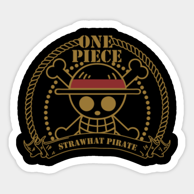 Strawhat Pirate Logo One Piece Anime Tony Tony Chopper Sticker Teepublic