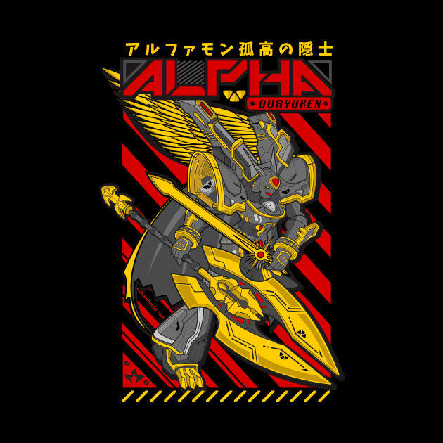 Alphamon Digimon by BearMetaL369