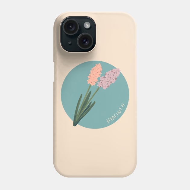 Hyacinth flowers in pink and purple Phone Case by SRSigs