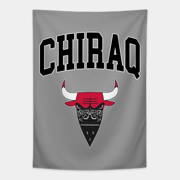 CHIRAQ red Tapestry by undergroundART