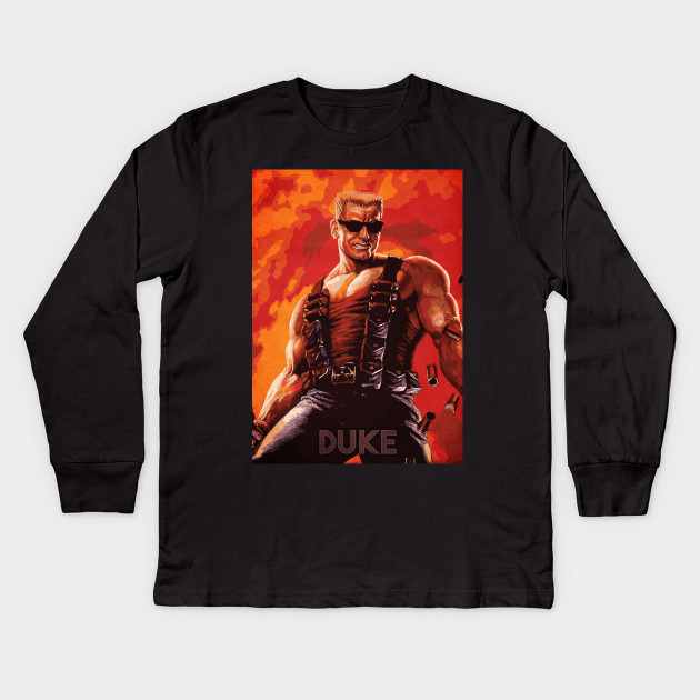 Duke Duke Nukem Kids Long Sleeve T Shirt Teepublic