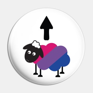 Bisexual Sheep Of The Family LGBT Pride Pin