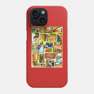 Granny s Things with Text Abstracted Phone Case