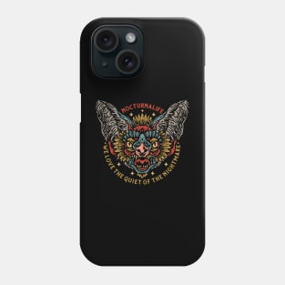 bat colorful hand drawn vintage Phone Case