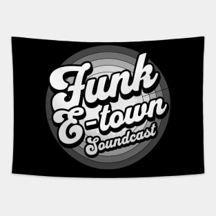 FUNK E-TOWN SOUNDCAST  - Staged Gradient Logo (Grey) Tapestry