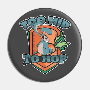 Easter Hip Hop Bunny Riding A Carrot Pin