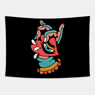 Mudra heart eye Tapestry